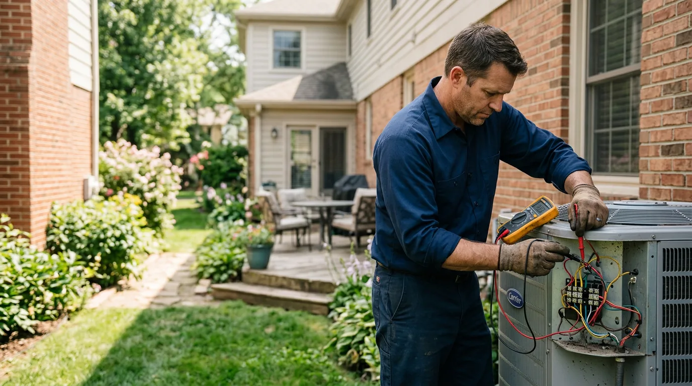 HVAC technician working near Willoughby, OH